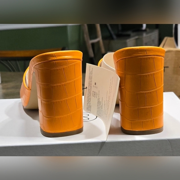 The Drop Pattie High Block Heeled Mule Sandals  #772-774, 791, 858 - Picture 2 of 10